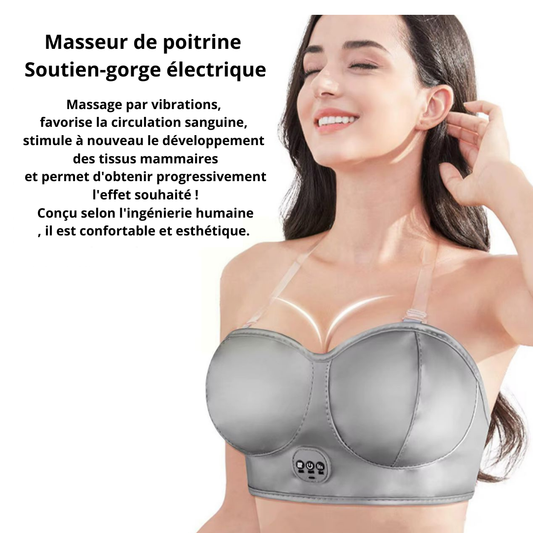 "Système de Massage Poitrine Chauffant & Vibrant"