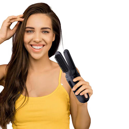 La première brosse lissante 2-en-1 sans fil