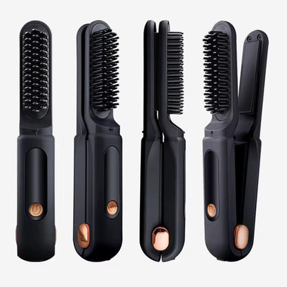 La première brosse lissante 2-en-1 sans fil