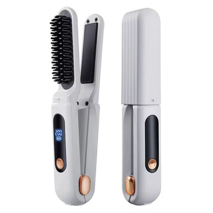 La première brosse lissante 2-en-1 sans fil