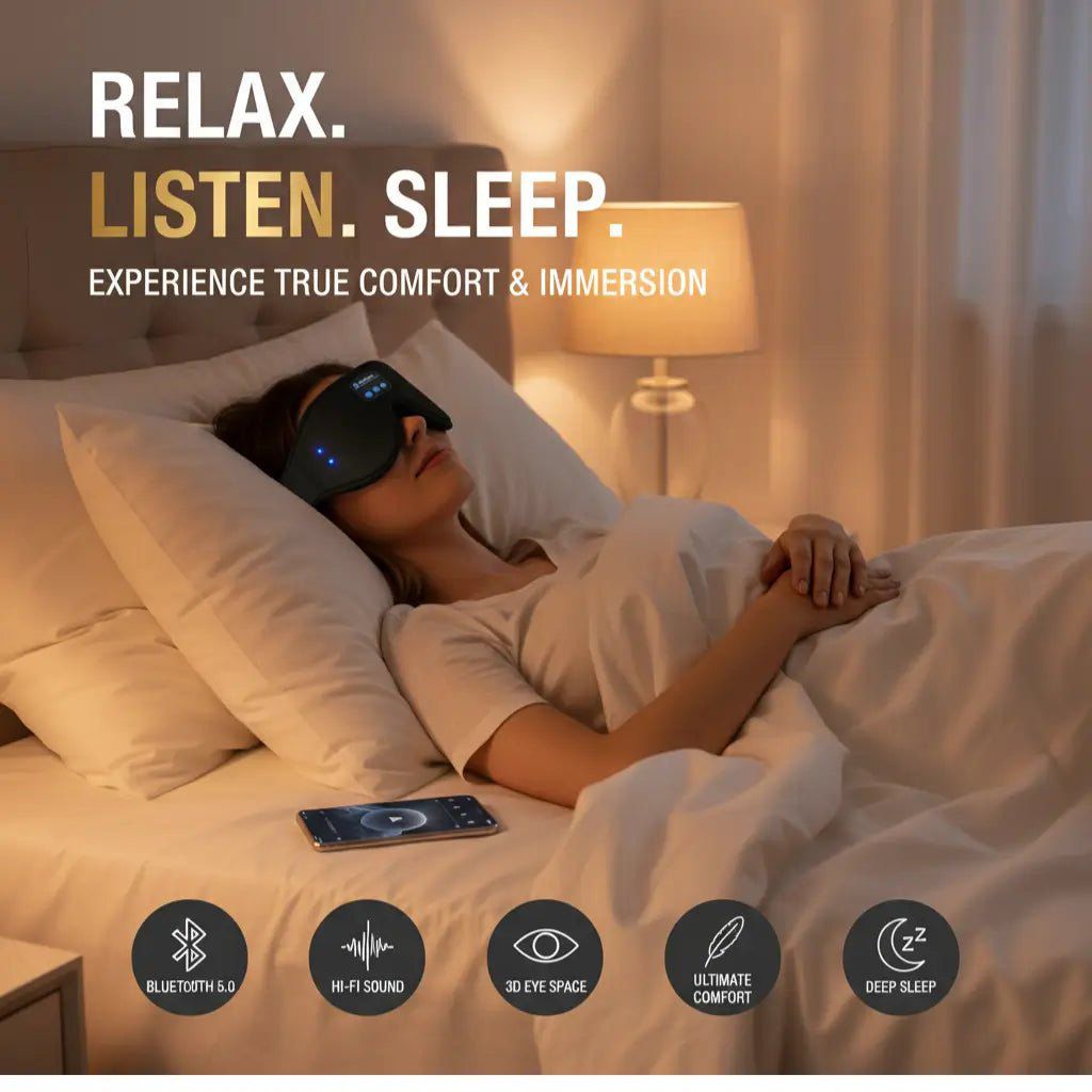 Le Masque de Sommeil Bluetooth 3D SUNEFA